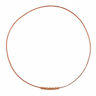 Empowerment Cubit 3 1/2 Light-Life Energie Ring, Kupfer, 7 Kugeln